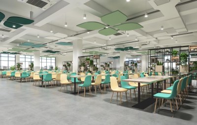 现代食堂3D模型下载